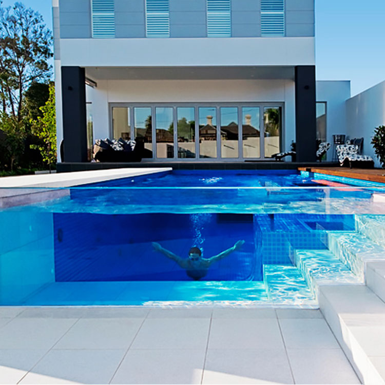 acrylic glass swimming pool