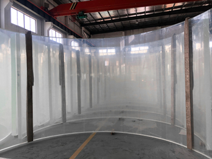 The  Manufacturer of the underwater tunnel aquariums-Leyu acrylic sheet products factory