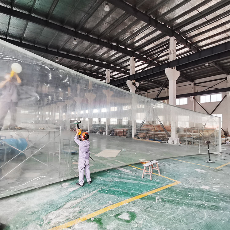 This is how the massive acrylic aquarium windows are made - Leyu Acrylic Sheet Products Factory