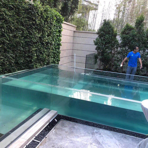 Customized pool factory with clear acrylic viewing panel from China - Leyu