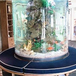 Cylinder aquarium ACRYLIC cylinder aquarium Acrylic aquarium manufacturers - LEYU