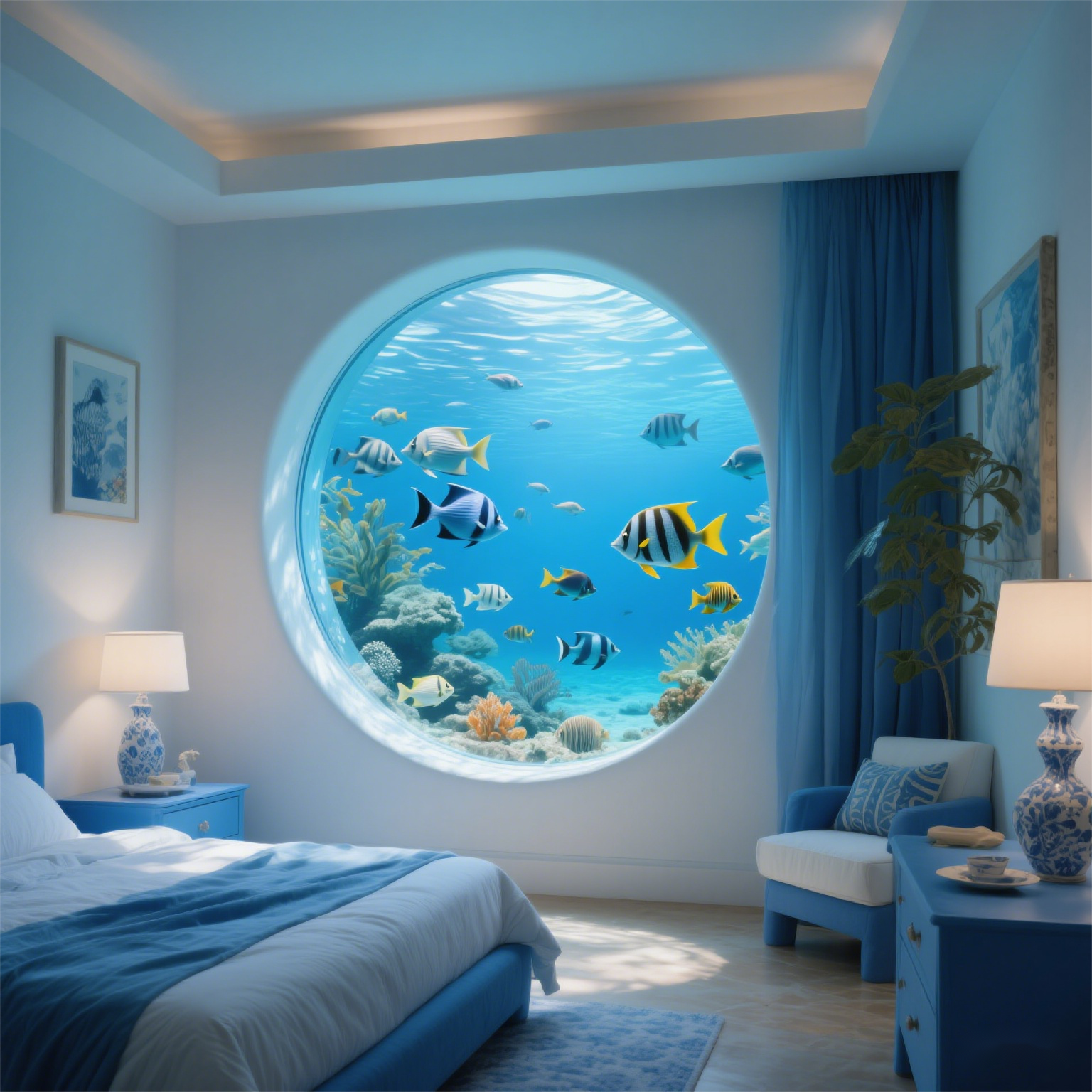 Acrylic Window Aquarium Design
