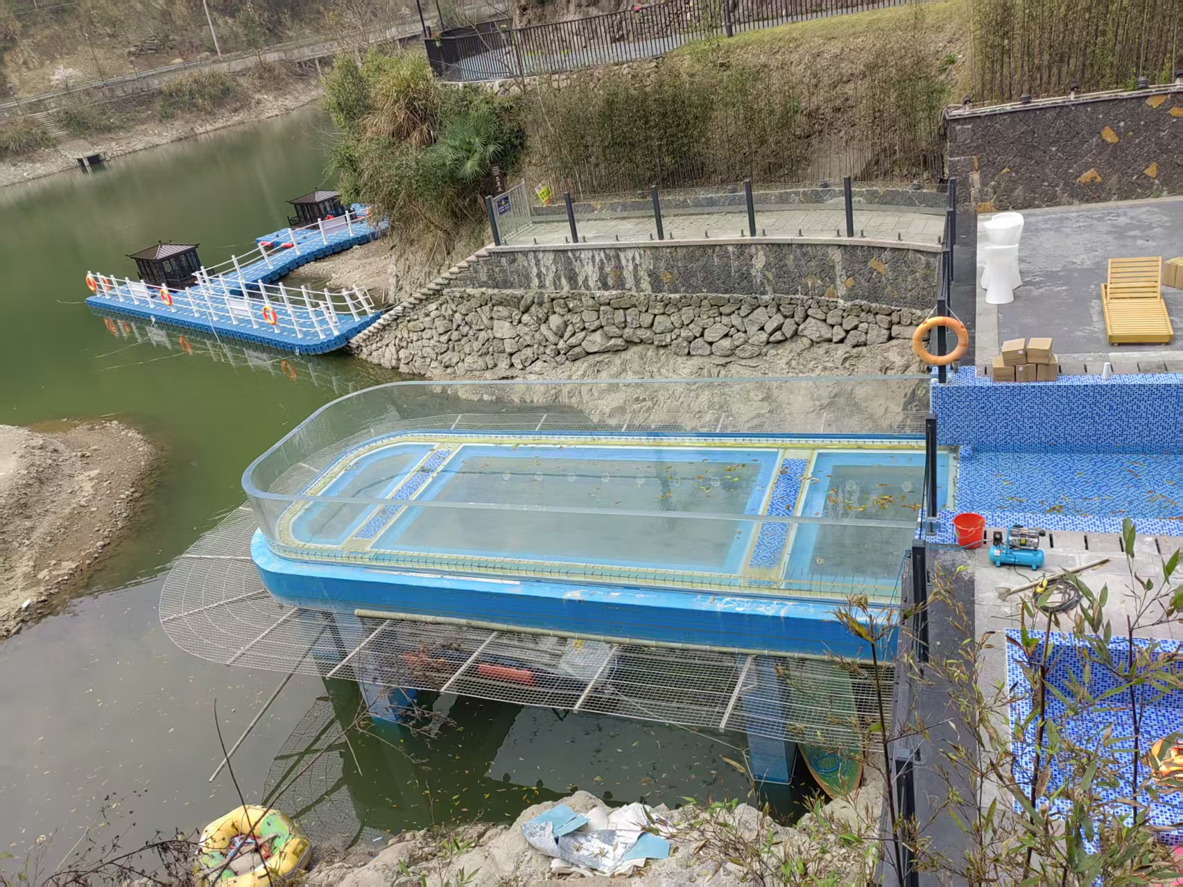 Acrylic swimming pool - LEYU ACRYLIC