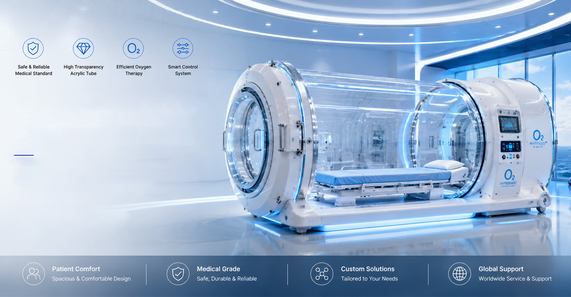custom acrylic tube hyperbaric oxygen chambersdeliver safe - Leyu